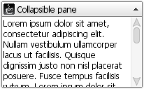 Collapsible pane