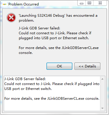 could not connect to J-Link.png