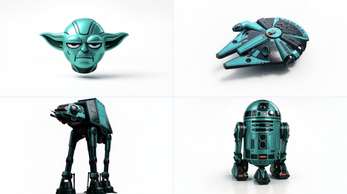 Retexture the image attached based on the json below