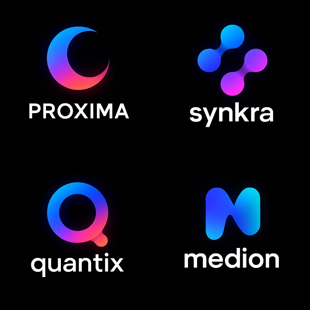 Design a modern logo in NeoGradient Soft Tech style for a fictional startup called “NAME” in the “ ” industry. The lo…