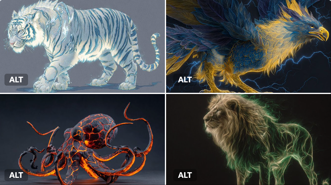 depicted as a Mythical Creature Luminescence, with glowing edges that accentuate the fantastical and legendary aspect…