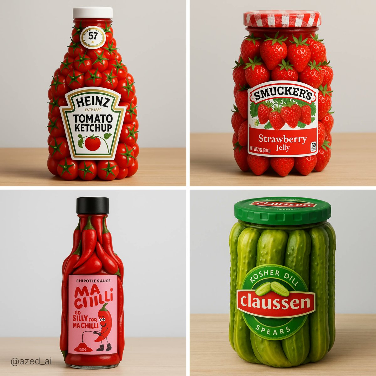 A realistic product photo of a sculpted entirely from fresh , arranged perfectly to form the shape of the original pa…