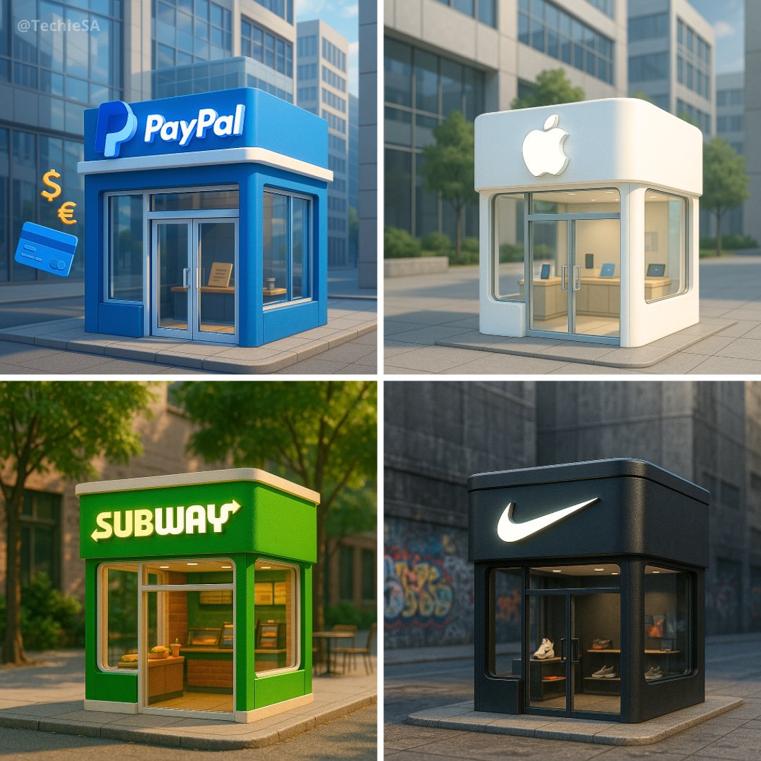 Ultra-realistic 3D render of a cute, miniature storefront building. Designed using the brand’s signature style and co…