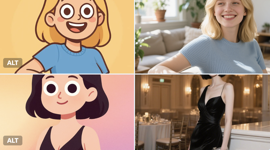 Transform the character into a digital, half-body cartoon-style portrait. Use a playful, vector-friendly style with c…