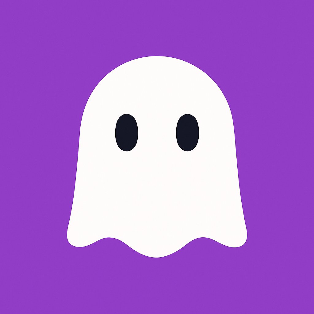 A cute cartoon ghost is the absolute main subject of the picture. It has a pure white body with a smooth and rounded…