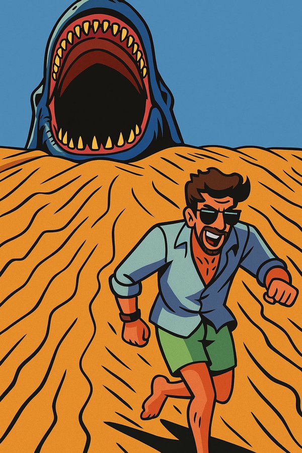 Transform this image into a 90s American cartoon cel-style illustration. Use thick black outlines, flat bold colors,…