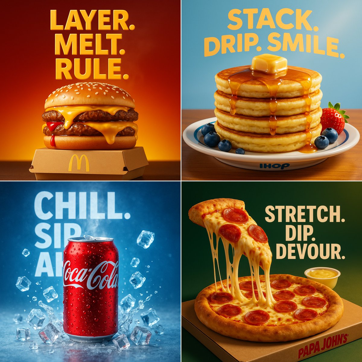 Smooth 3D hyperrealistic food advertisement of , shown with mouthwatering glossy textures and perfect lighting, place…