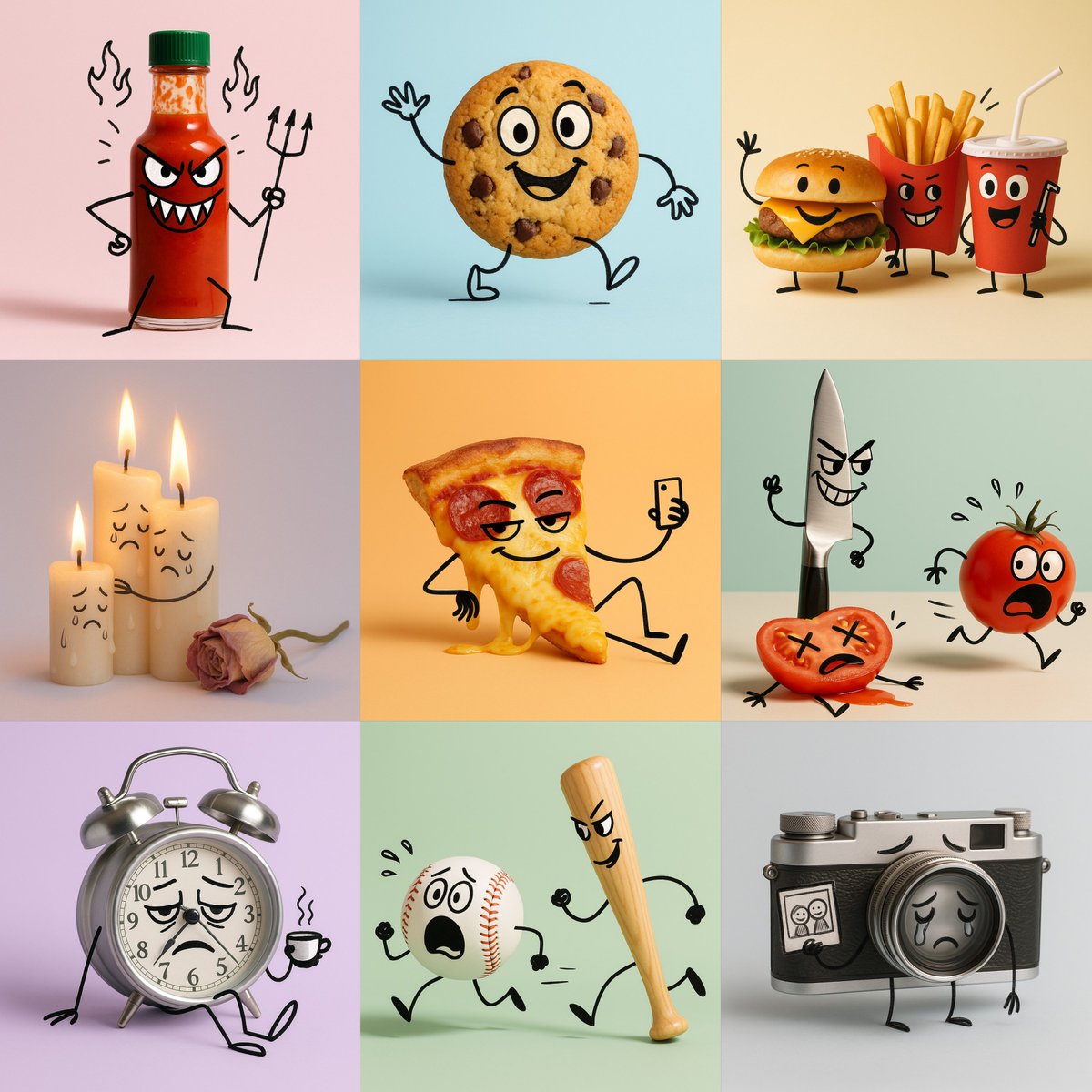 A cartoon illustration of , photographed in a clean minimal studio setup. All objects remain realistic and three-dime…