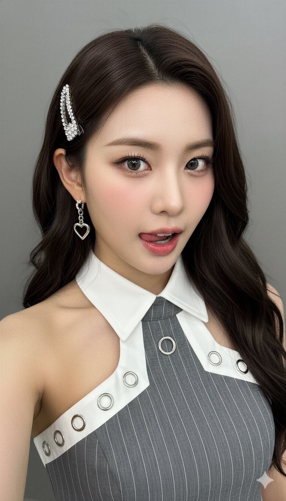 young East Asian female, K-Pop idol styling
