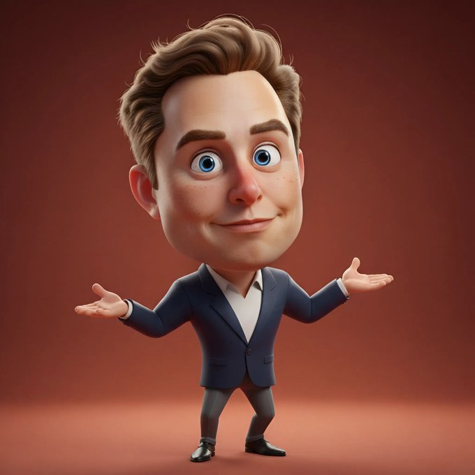 Full-body 3D caricature of in Pixar/DreamWorks style, featuring expressive large eyes, slightly oversized head, and s…