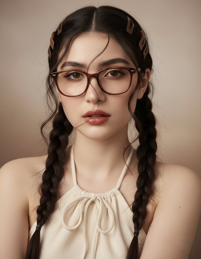 Using the exact facial features from the attached image Create an hyperrealistic and high quality close-up portrait o…