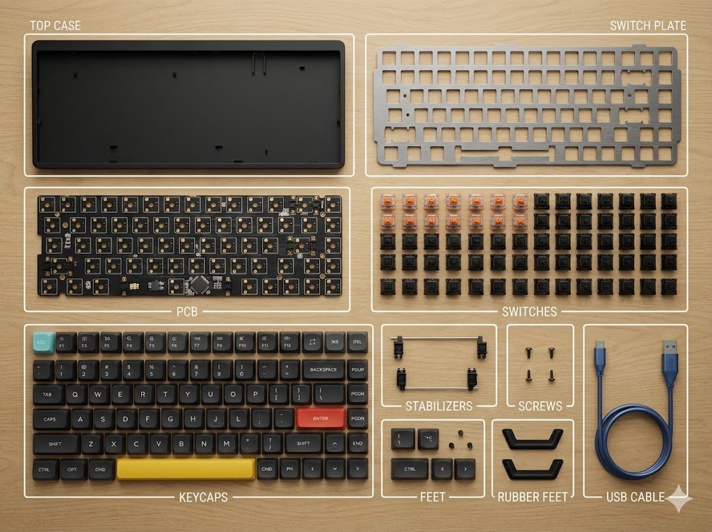 Ultra-realistic 8K flat-lay photo in strict knolling style. Top-down 90º shot of the object from the attached image,…