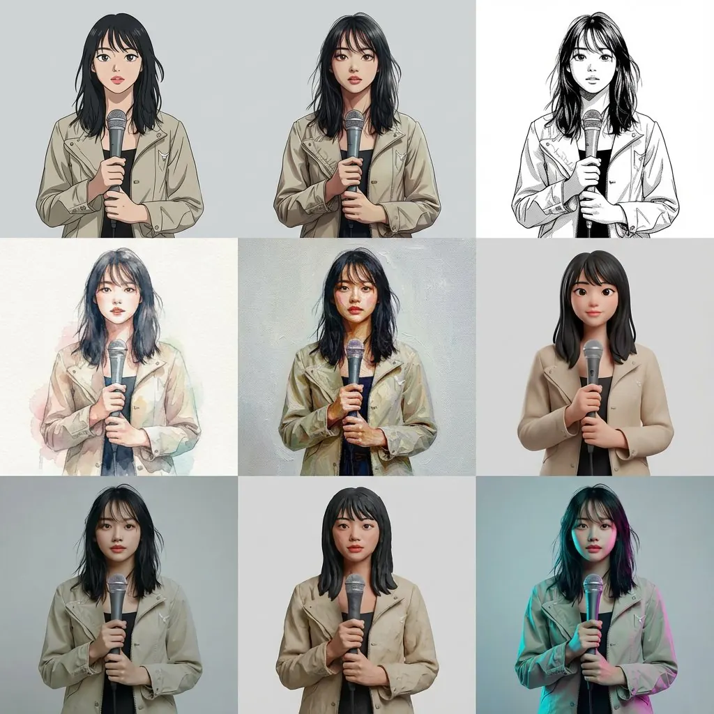 Multi-Cut Image Generation with Style Variation
