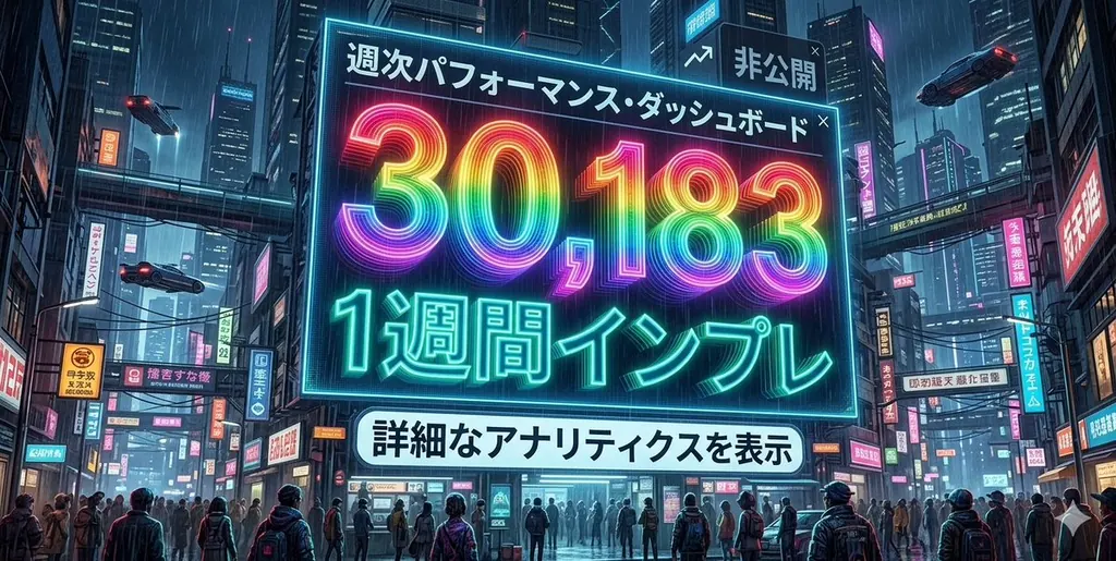 Cyberpunk Rainbow Impression Counter