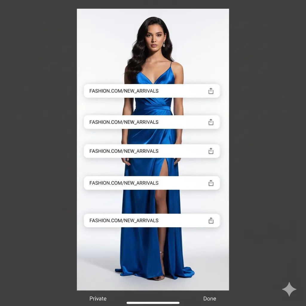 Studio Portrait with Digital UI Overlay