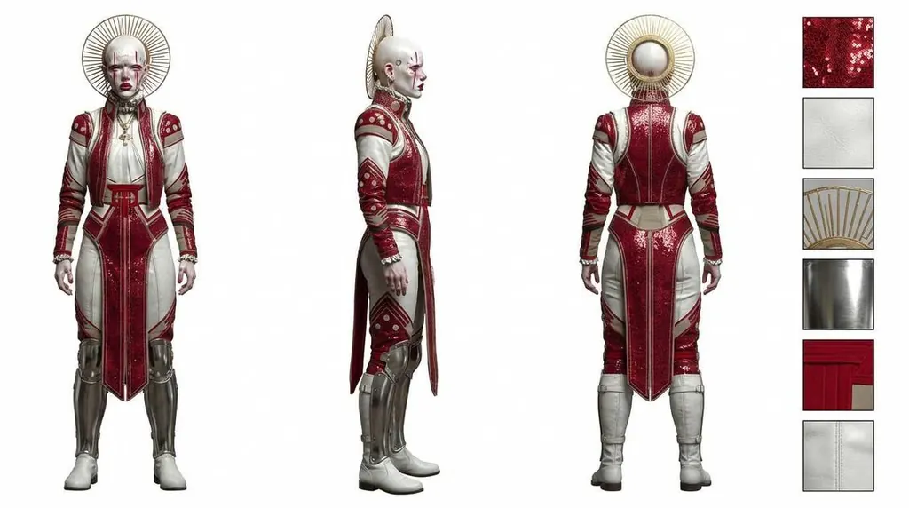 Photorealistic Character Design Sheet