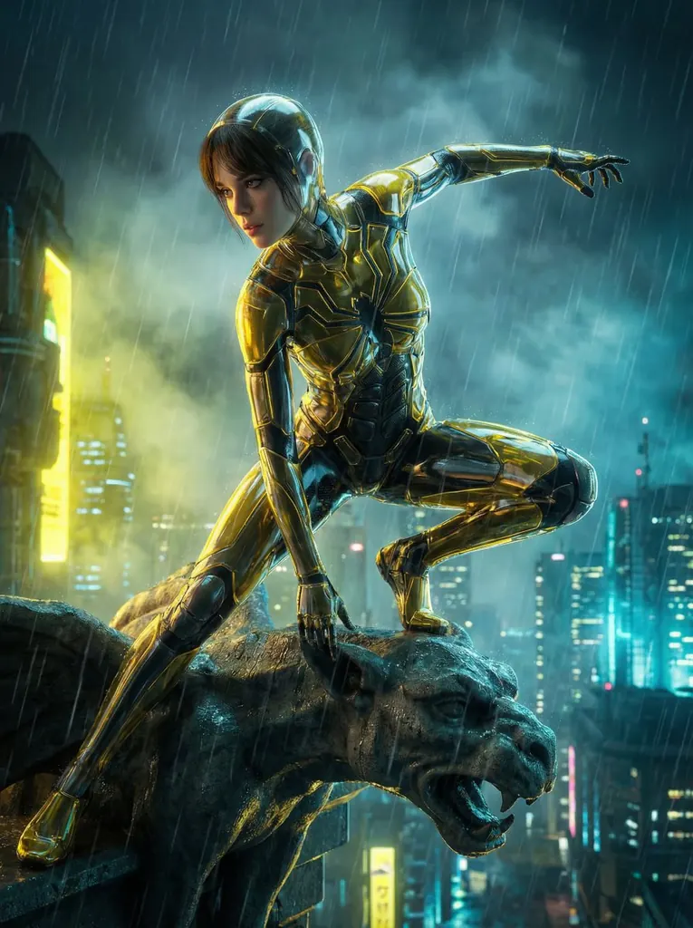 Crystal Spider Suit in Neo-Tokyo