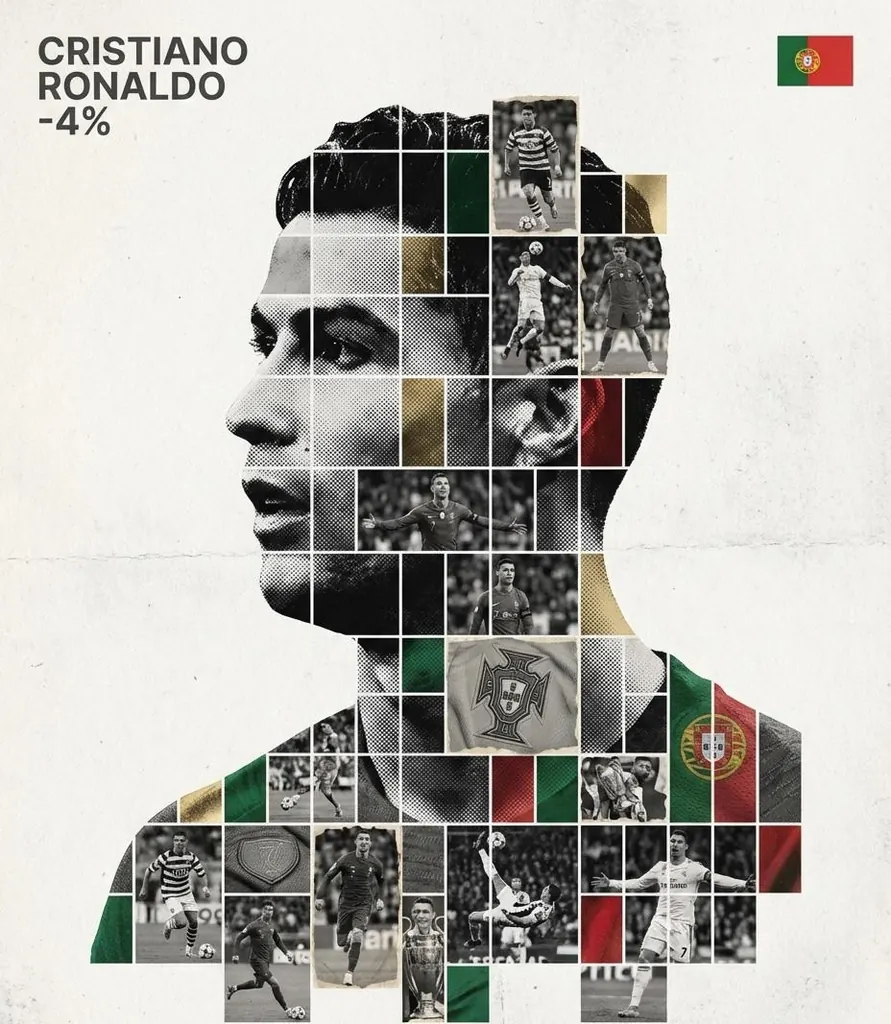 Gallery-Quality Tribute Poster with Textured Photo Mosaic Silhouette