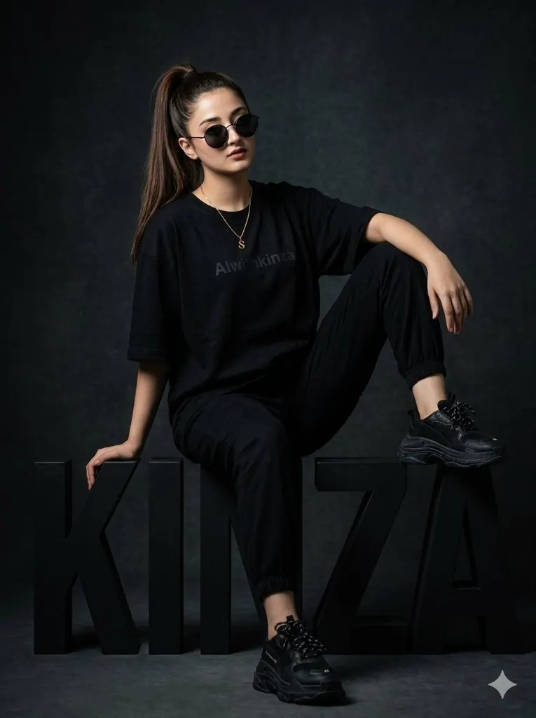 Fashion Editorial 3D Block Letter Shot
