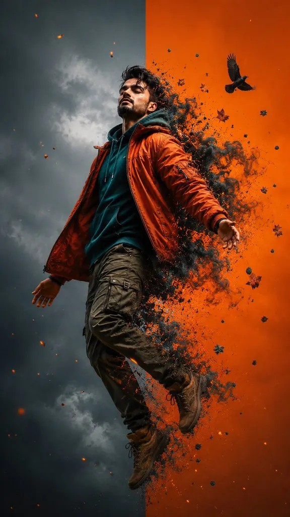 Cinematic Levitation Portrait Transformation