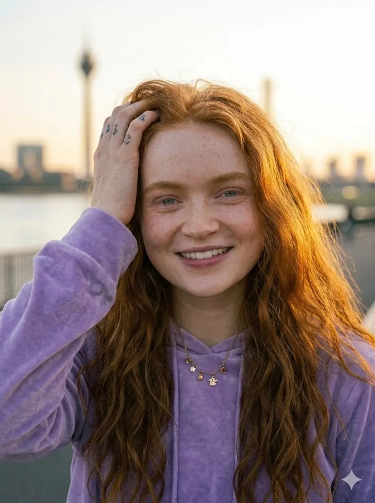 Golden Hour Riverside Portrait