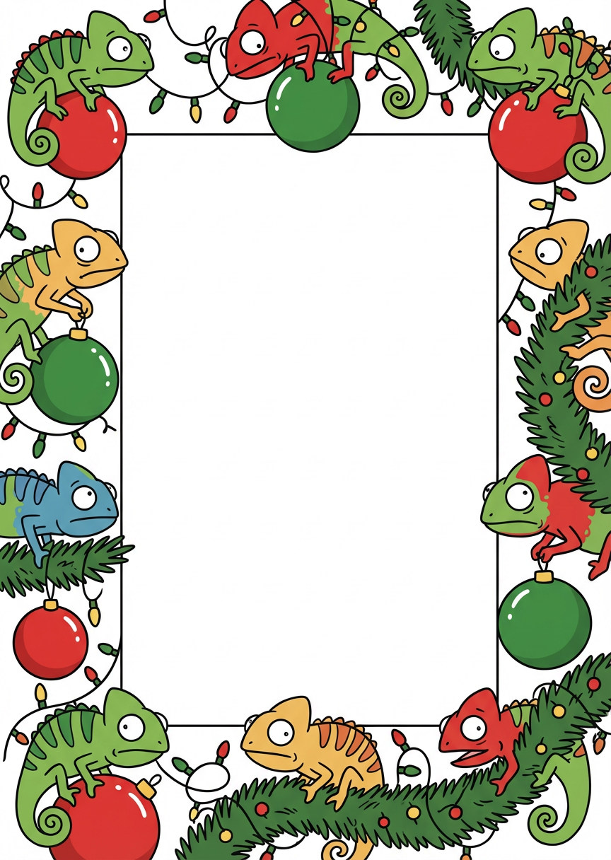 Christmas Chameleons · Failed Camouflage Frame