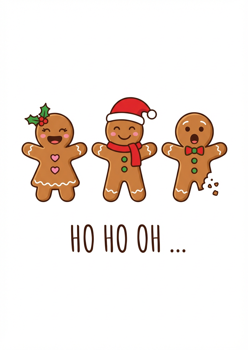 Trio of Gingerbread Cookies