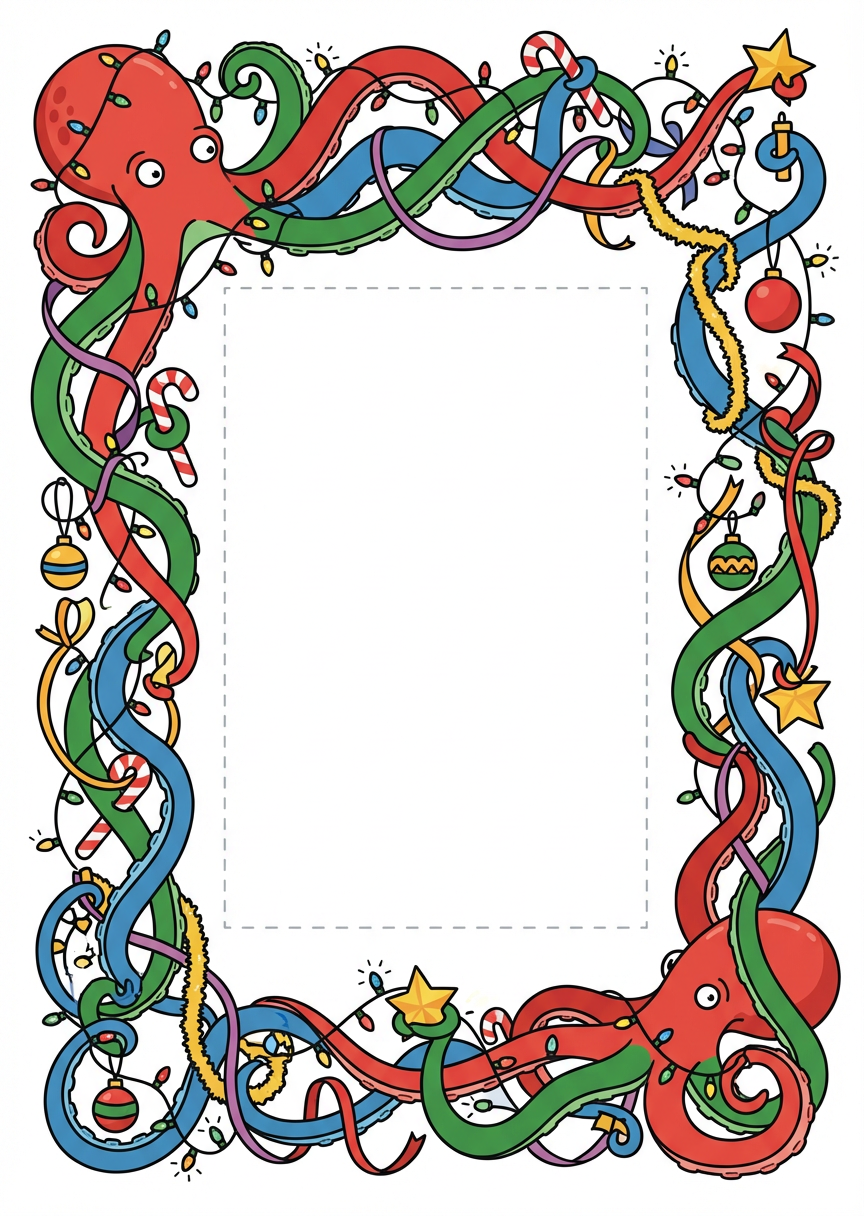 Christmas Octopus · Eight-Armed Frenzy Frame