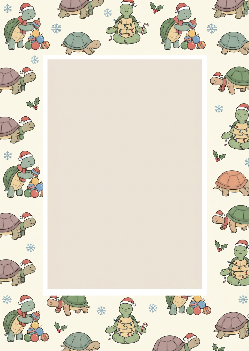 Christmas Turtles · Take-It-Slow Frame
