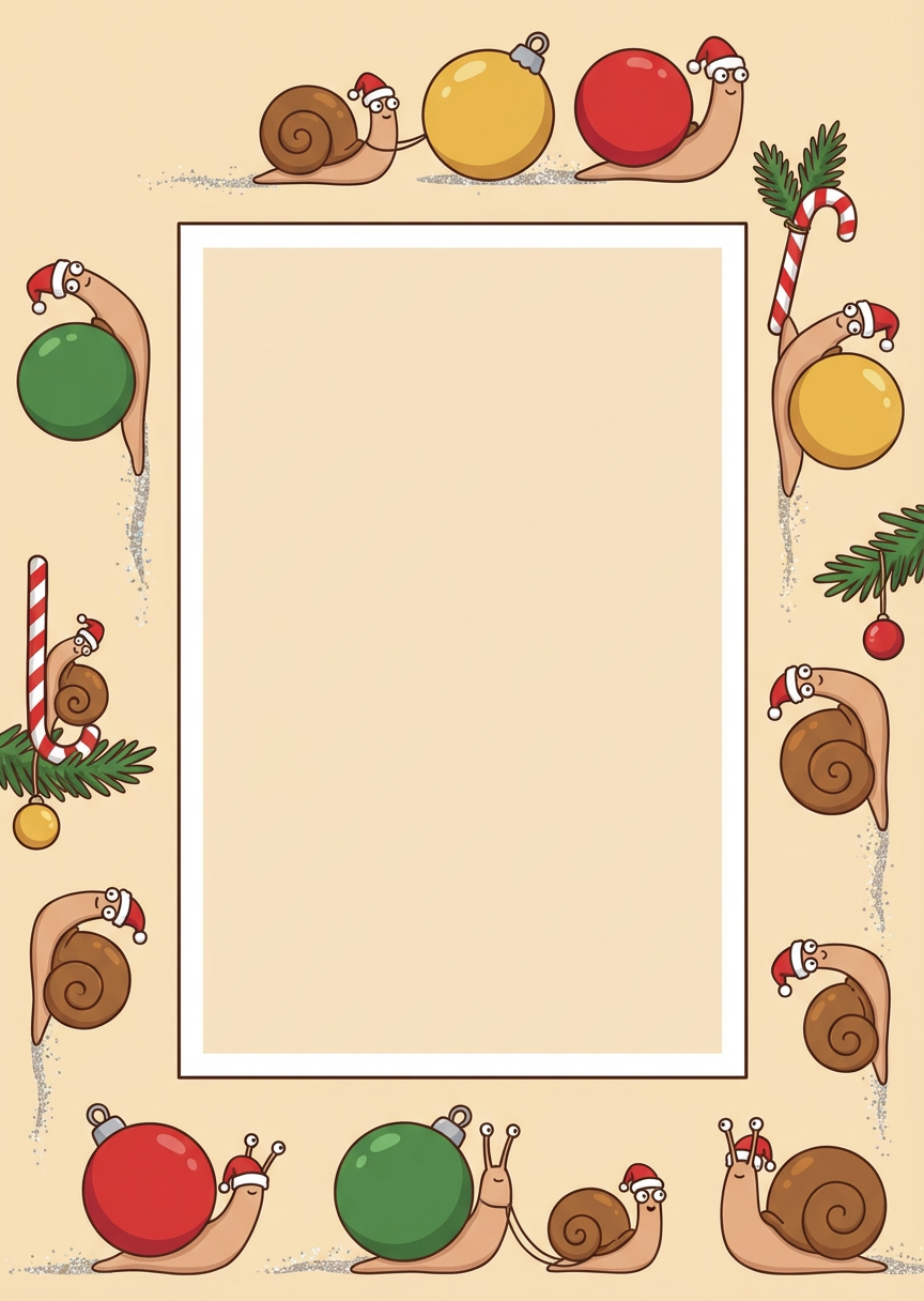 Slow-Motion Snails · Christmas Frame