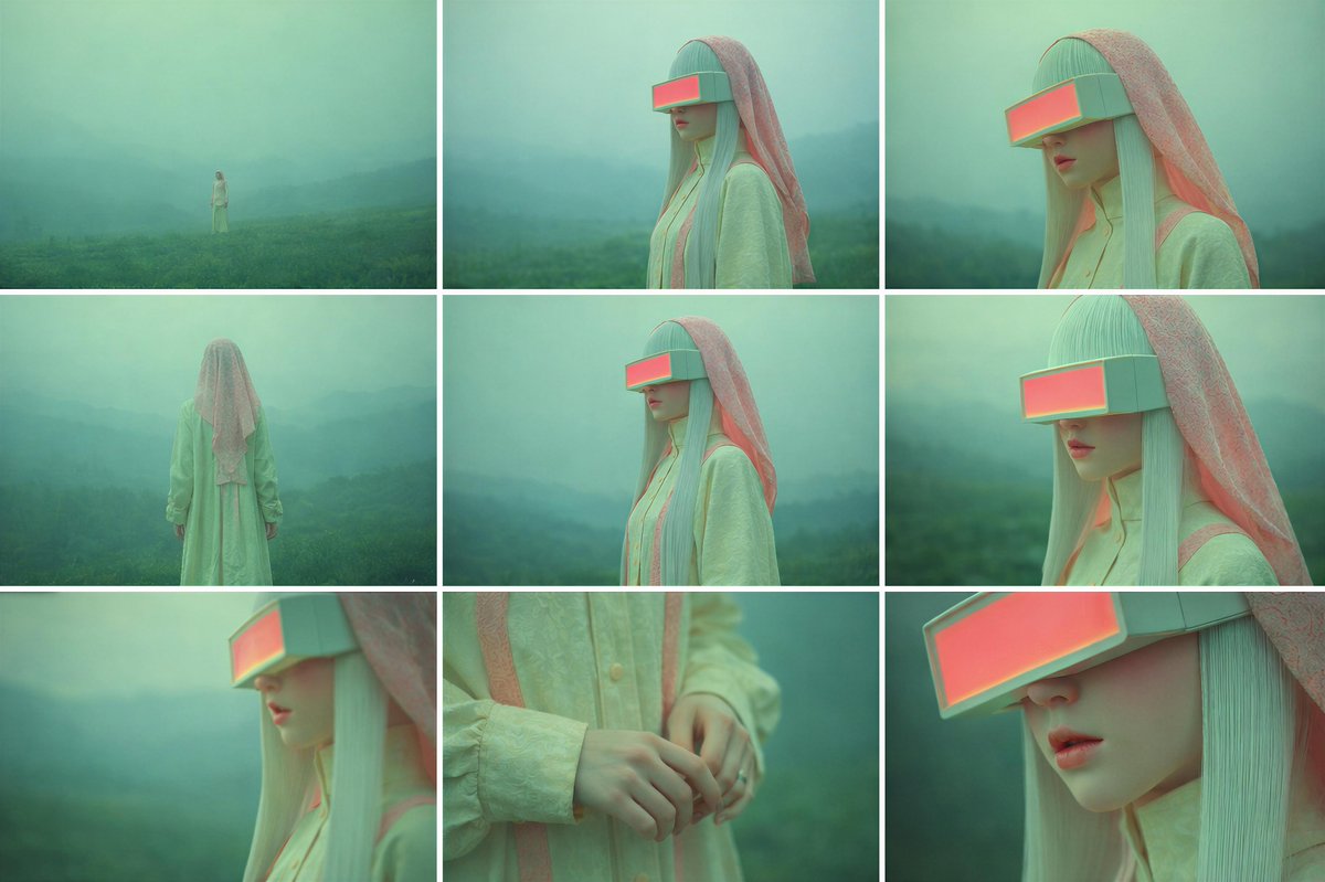 Cinematic Contact Sheet Generation from Reference Image Prompt