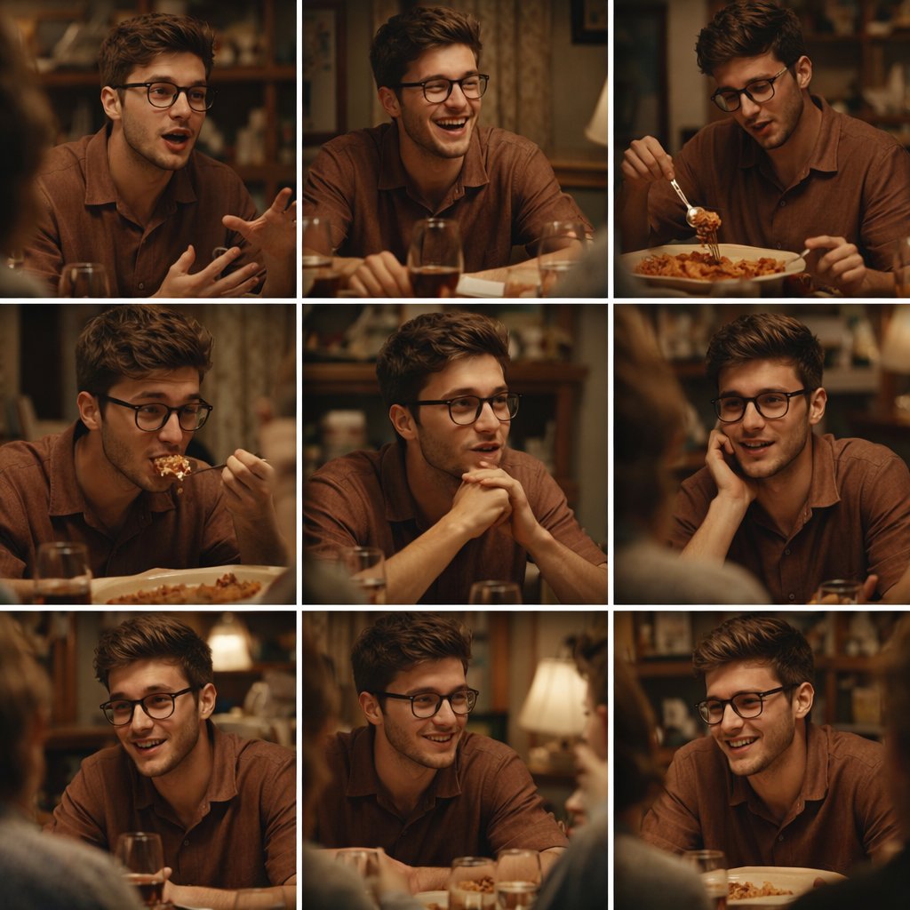 Cinematic Storyboard Contact Sheet