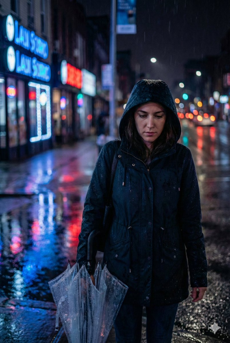 Cinematic Night Street Scene Prompt
