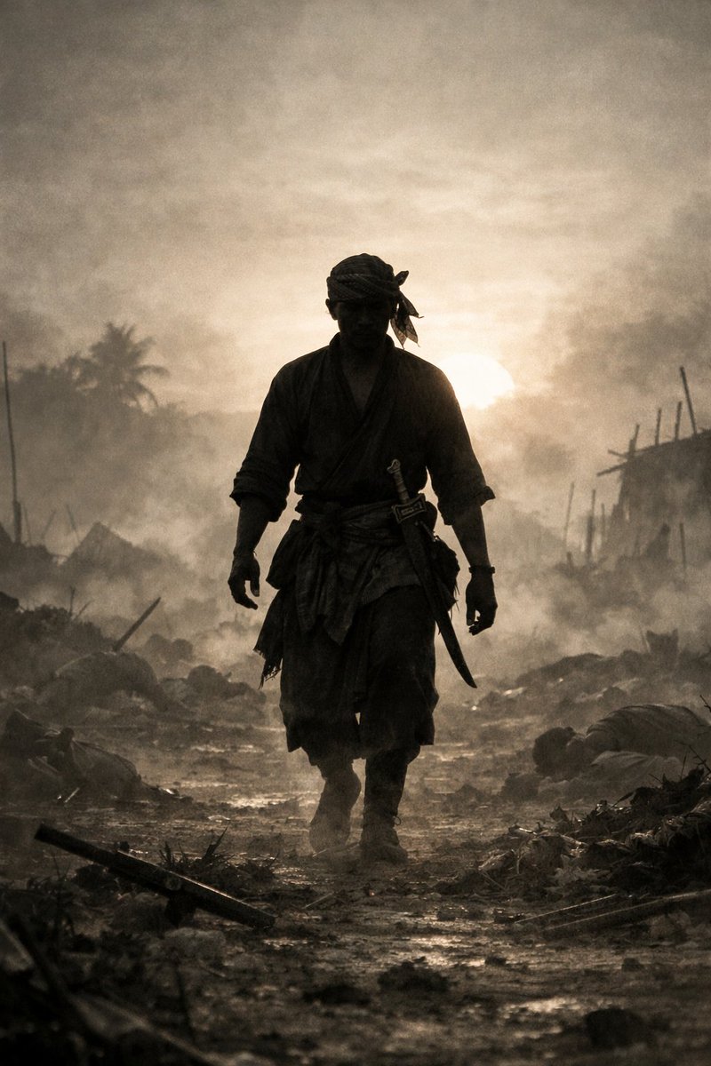 12th-Century Javanese Battlefield at Dawn