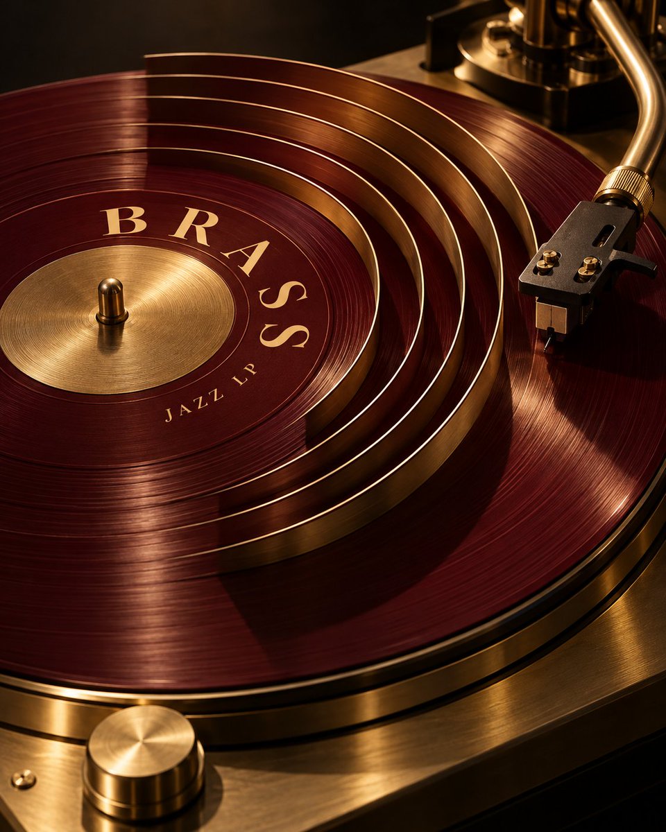 Product Marketing - Vinyl Turntable Groove City Poster