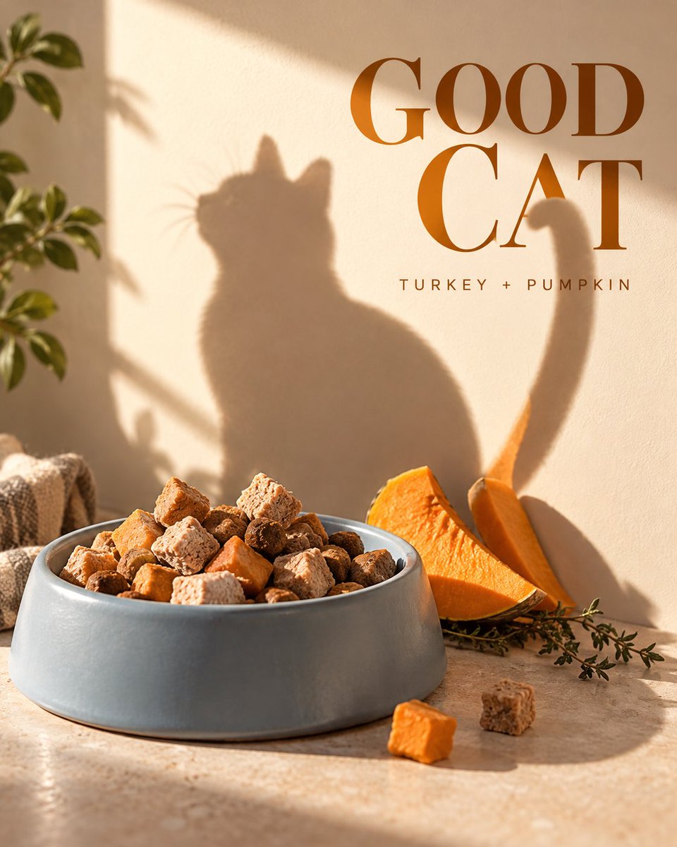 Product Marketing - Pet Food Poster with Shadow Dog Illusion