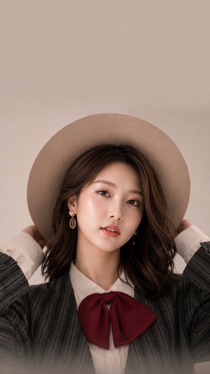 Product Marketing - Studio Fashion Portrait with Felt Hat