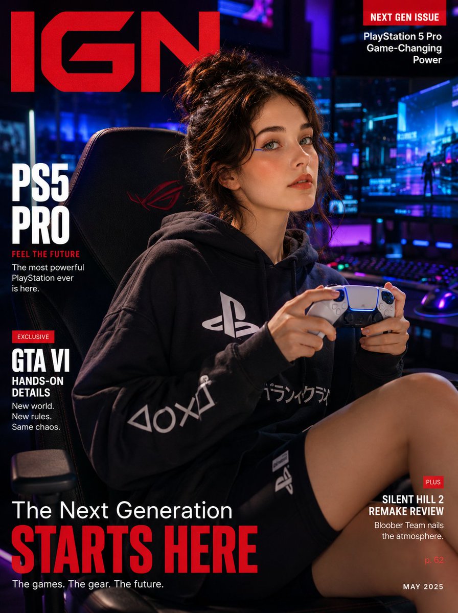 Product Marketing - Gaming Lifestyle Magazine Cover