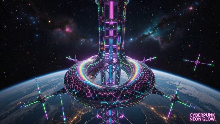 Space Elevator Psychedelic Journey
