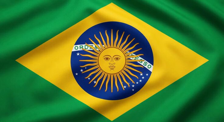 Brazil National Flag Video Background