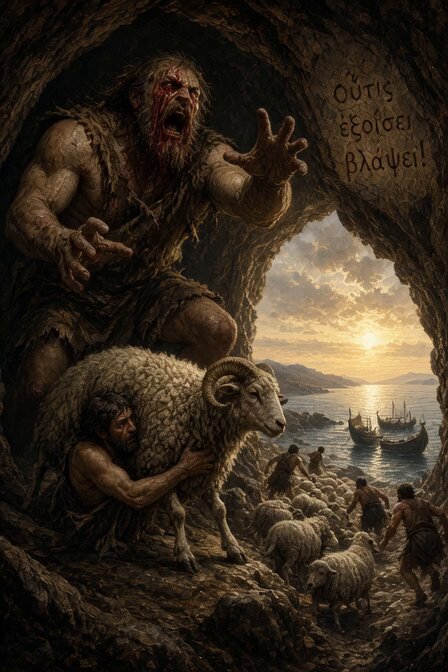 Odysseus and Cyclops Greek Mythology