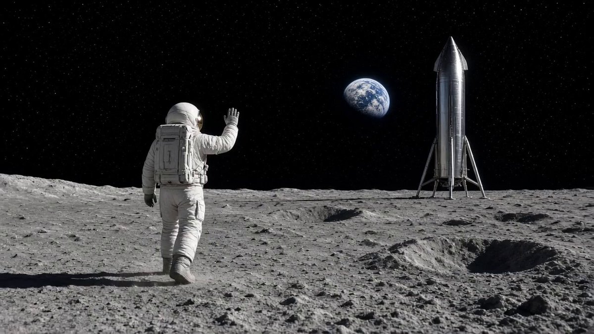 Back to the Moon Astronaut Prompt