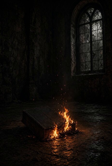 Antichrist burning scriptures