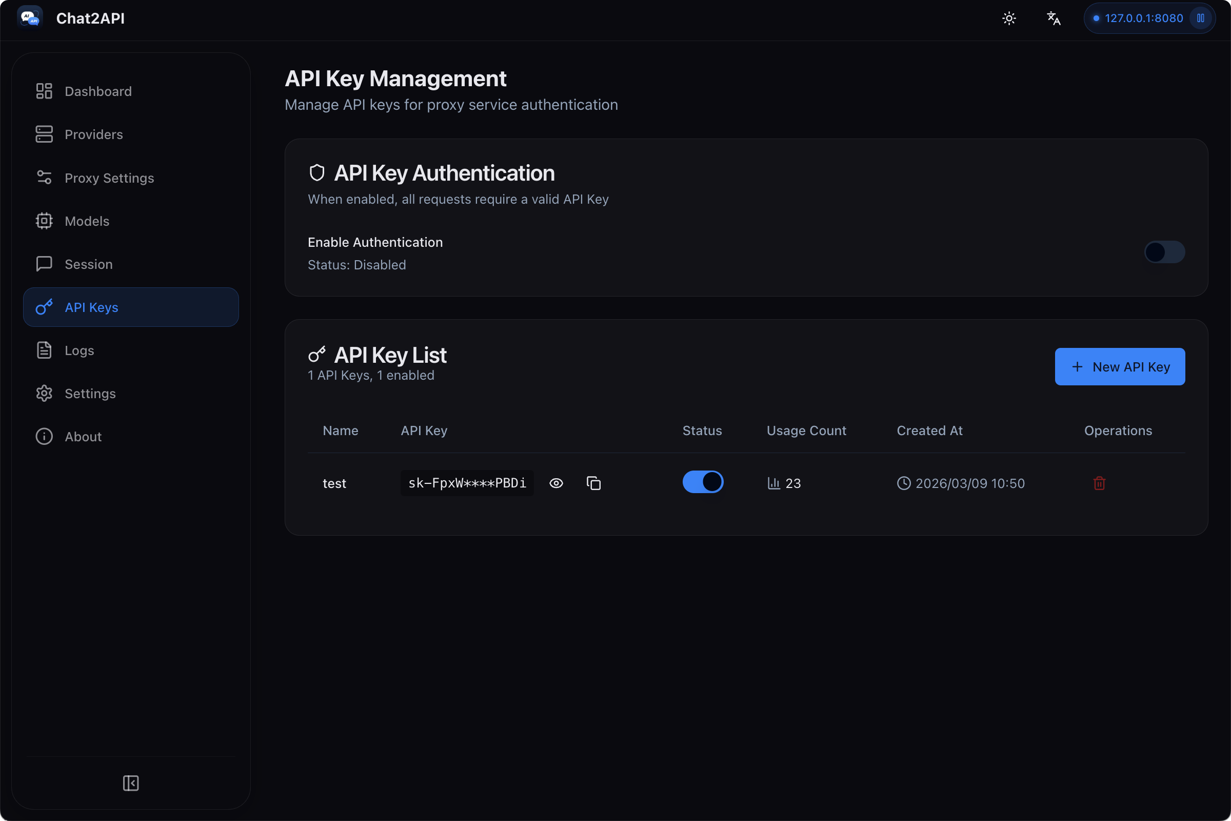 API Keys