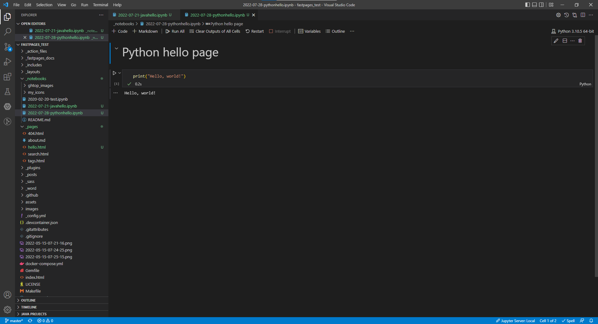 CSA Week 0 hacks · Issue #2 · xiaoa0/fastpages_test · GitHub