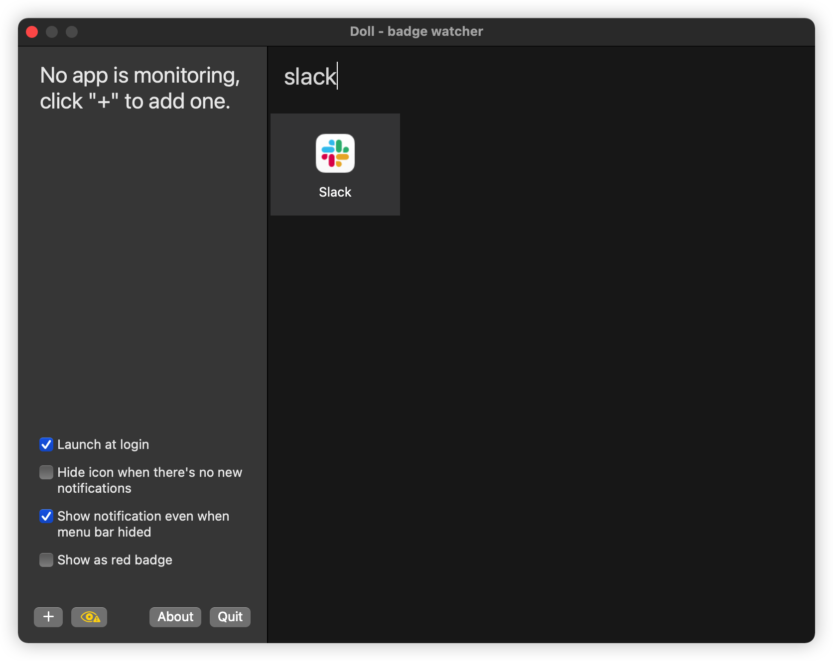Search and select