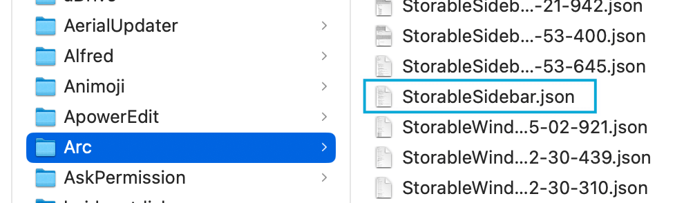 ArcStorageSidebar