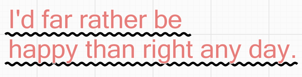 Text decoration - wavy