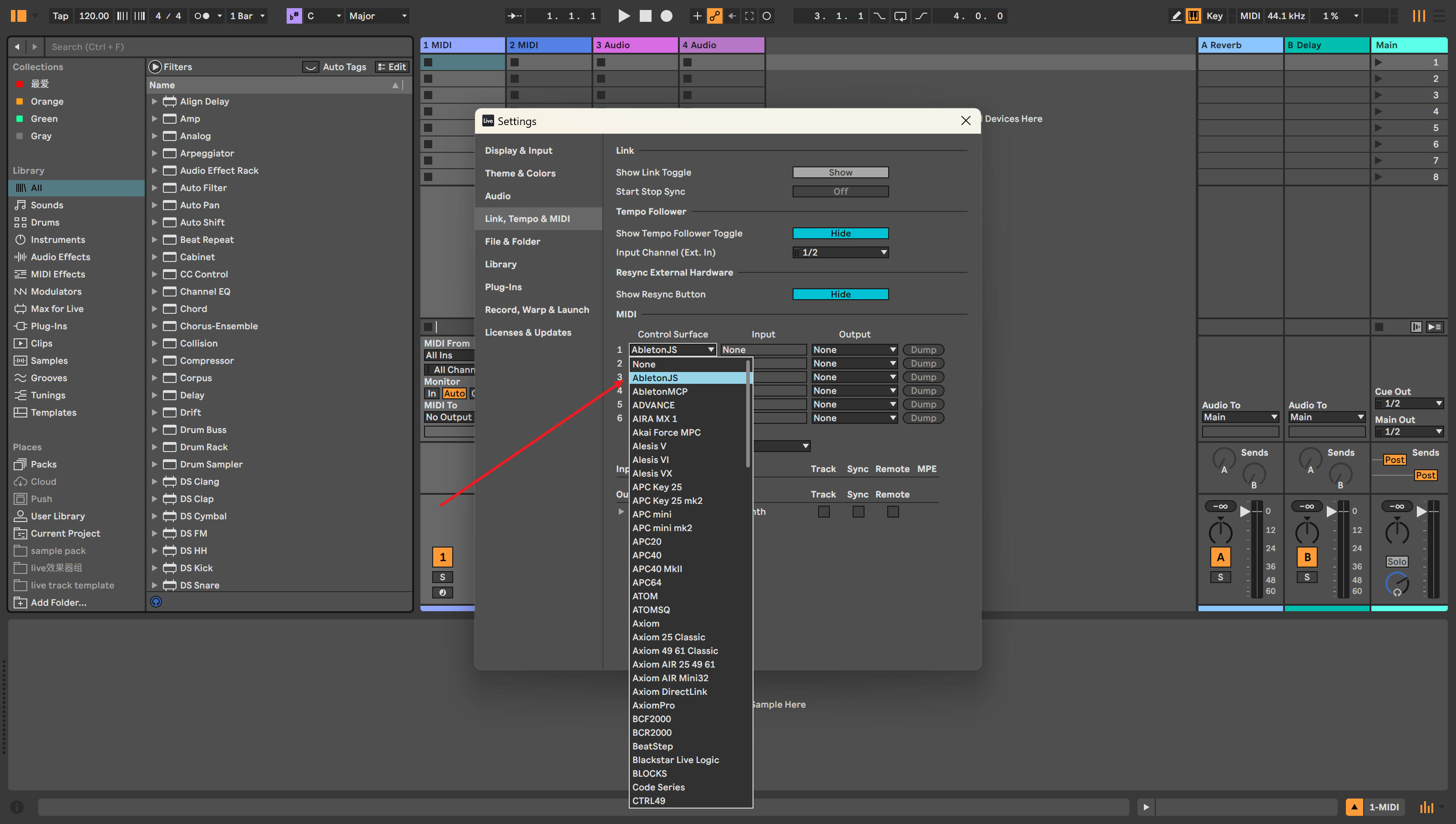 Ableton Live MIDI Remote Scripts Configuration