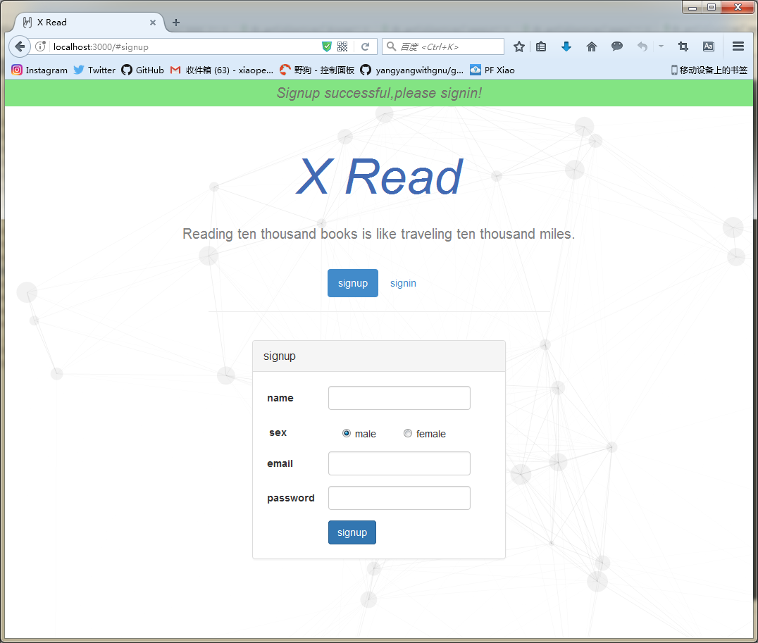 GitHub - xiaopf/reading-website: 读书网站 · GitHub